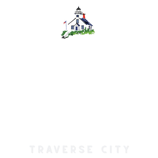 UP NORTH - POP ART PLACES - Traverse City - Mission Point Lighthouse - Sticky Notes