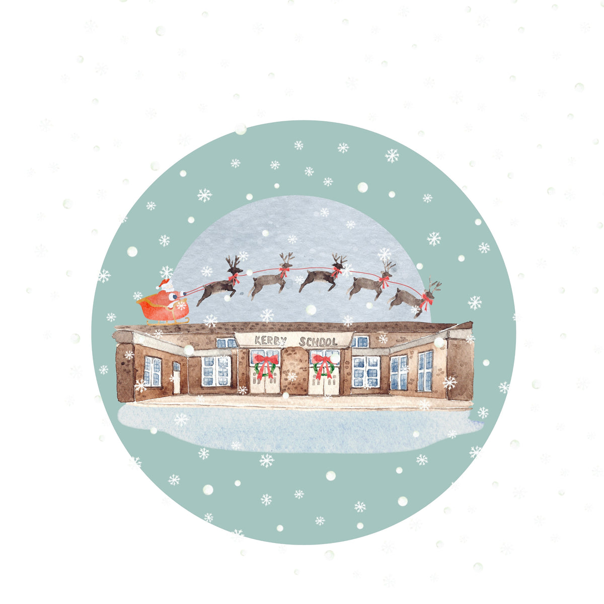 PRE-ORDER: KERBY ELEMENTARY - Ornament | Grosse Pointe CLASSIC CHRISTMAS Collection