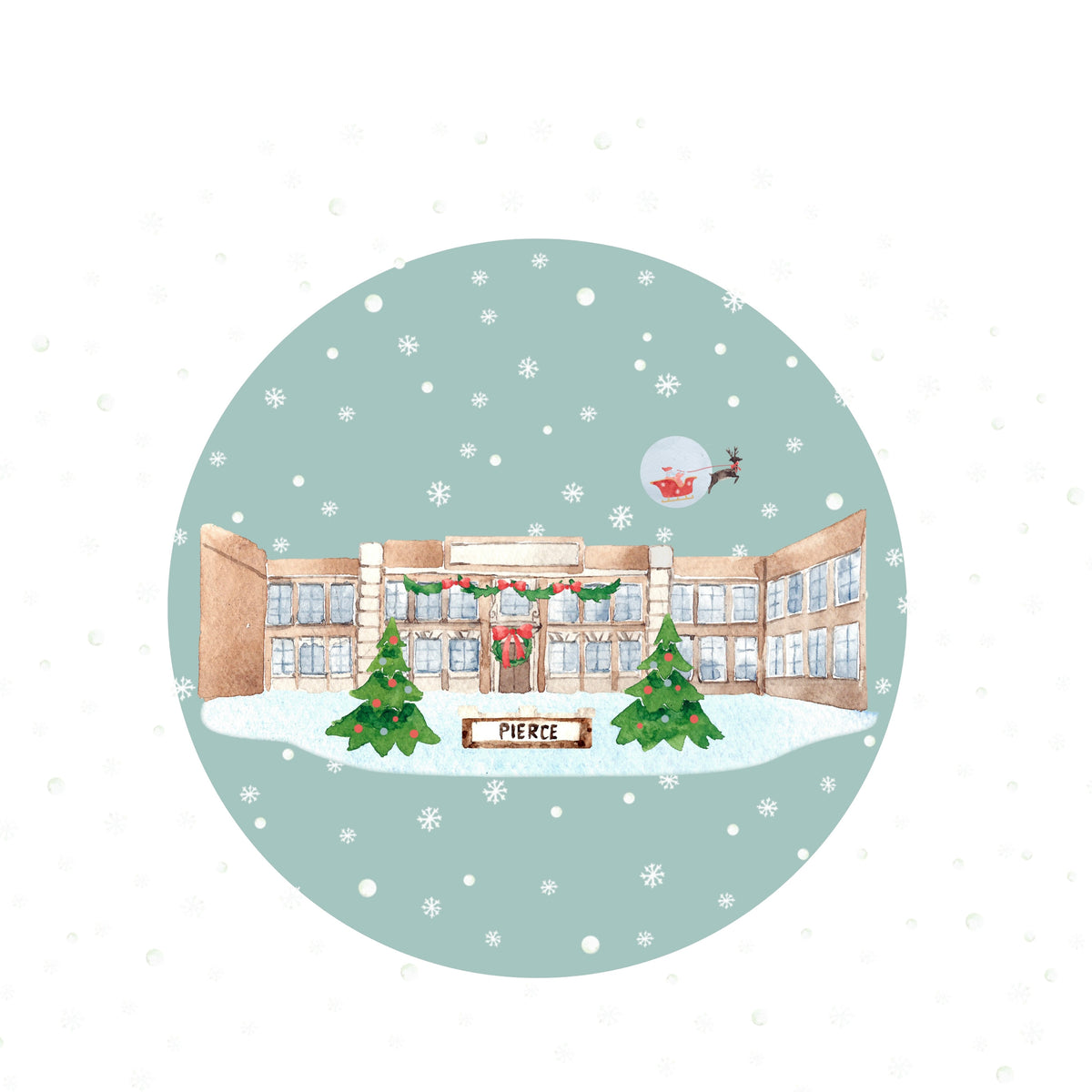 PRE-ORDER: PIERCE MIDDLE - Ornament | Grosse Pointe CLASSIC CHRISTMAS Collection