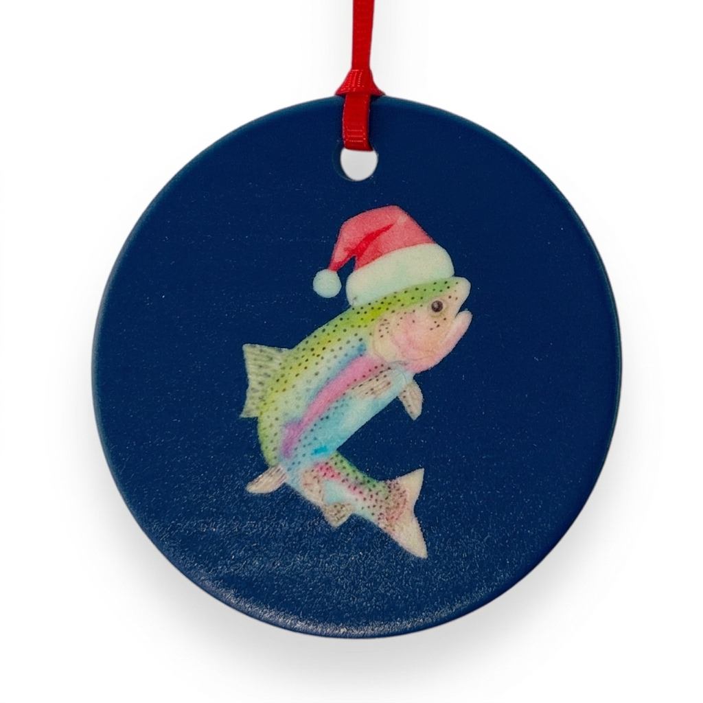Rainbow Trout ornament close-up hero