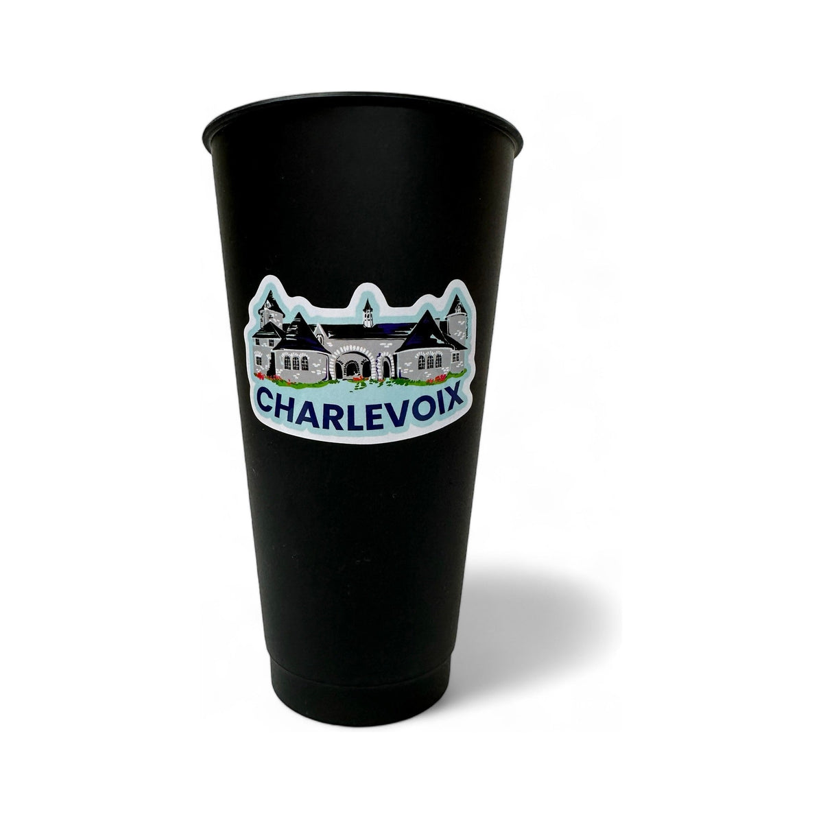 Castle Farms vinyl sticker by TWAL on a black cup